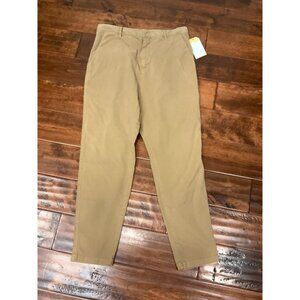 Nili Lotan Light Brown (ISSUE - 2609988) Khaki Chino Tapered Leg Pants, Size 30